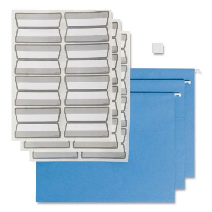 Colored Hanging File Folders with ProTab Kit, Letter Size, 1/3-Cut, Blue1