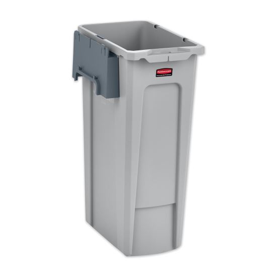 Slim Jim Recycling Station Kit, 23 gal, Resin, Gray1