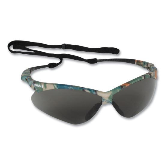V30 NEMESIS Safety Eyewear, Plastic Camo Frame, Smoke Polycarbonate Lens, 12/Box1