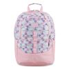 Geometric Backpack, Fits Device Up to 15.9", 12.5 x 7.63 x 18, Pink/Purple1