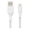 BOOST CHARGE Braided Lightning to USB-A ChargeSync Cable, 3.3 ft, White1