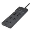 Home/Office Surge Protector, 8 AC Outlets, 8 ft Cord, 2,500 J, Black2