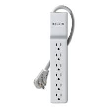 Home/Office Surge Protector, 6 AC Outlets, 6 ft Cord, 720 J, White1