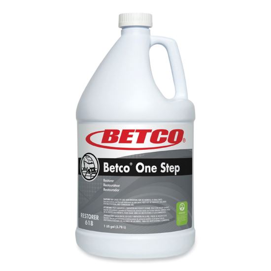 One Step Floor Restorer, Lemon Scent, 1 gal Bottle, 4/Carton1