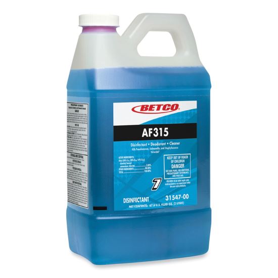 AF315 Disinfectant Cleaner, Citrus Floral Scent, 2 L Bottle, 4/Carton1