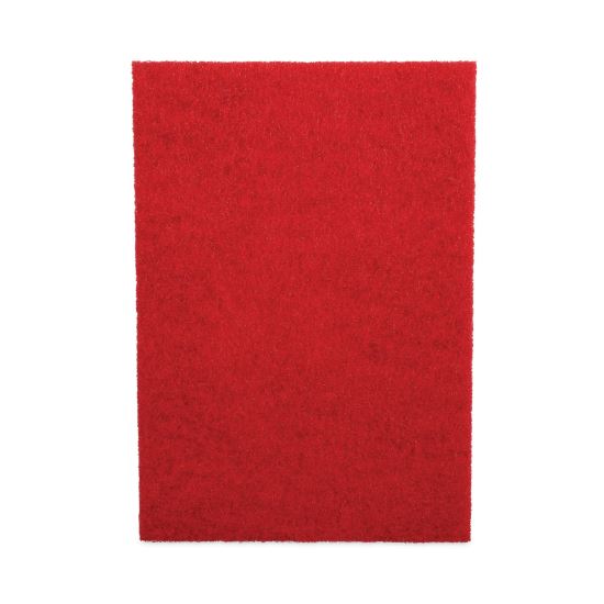 Buffing Floor Pads, 20 x 14, Red, 10/Carton1