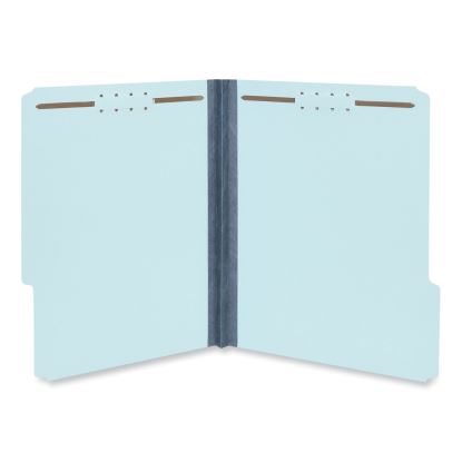 Top Tab Classification Folders, 1" Expansion, 2 Fasteners, Letter Size, Light Blue Exterior, 25/Box1