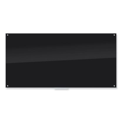 Black Glass Dry Erase Board, 96 x 471
