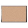 Cork Bulletin Board with Aluminum Frame, 35 x 23, Natural Surface, Black Frame1