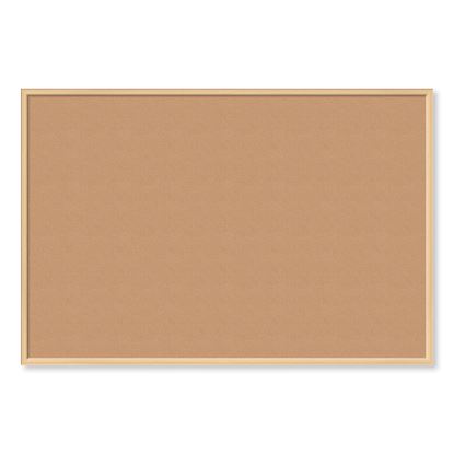 Cork Bulletin Board, 70 x 47, Natural Surface, Birch Frame1