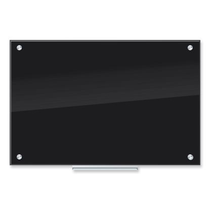 Black Glass Dry Erase Board, 35 x 231