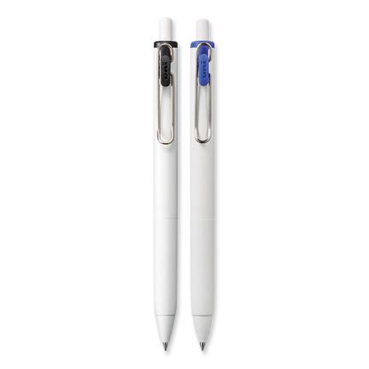 uniONE Gel Pen, Retractable, Medium 0.7 mm, Business Ink-Color Assortment, White Barrel, 5/Pack1