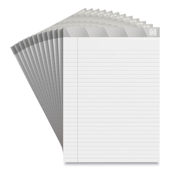 Notepads, Wide/Legal Rule, 50 White 8.5 x 11.75 Sheets, 12/Pack1