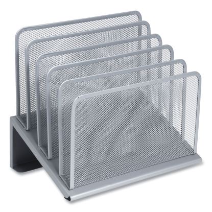 Wire Mesh Incline Sorter, Open Design, 5 Sections, Letter-Size, 7.72 x 11.65 x 10.83, Silver1