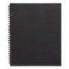 Wirebound Soft-Cover Notebook, 1 Subject, Narrow Rule, Black Cover, 11 x 8.5, 80 Sheets1