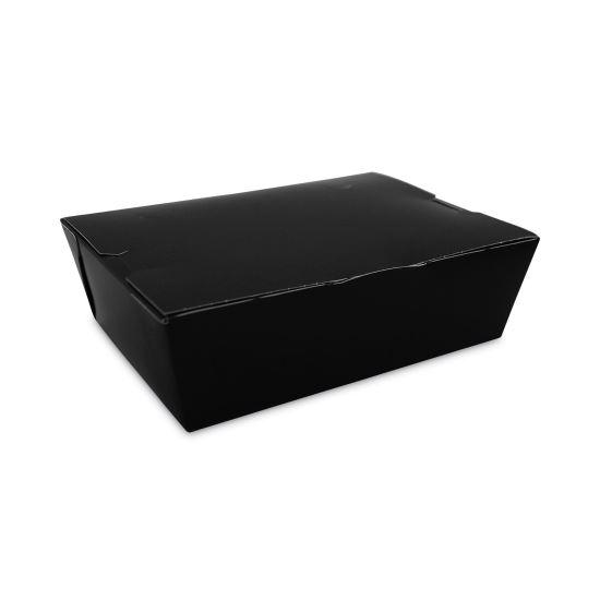 ChampPak Carryout Boxes, 7.75 x 5.5 x 2.5, Black, Paper, 200/Carton1