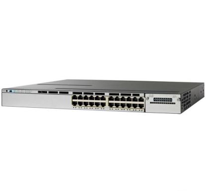 Cisco Catalyst WS-C3750X-24P-E network switch Managed Gigabit Ethernet (10/100/1000) Power over Ethernet (PoE) 1U Black1