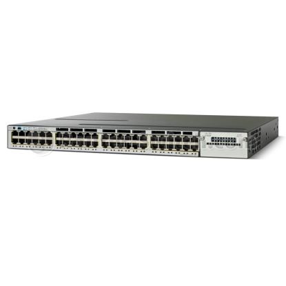 Cisco Catalyst WS-C3750X-48PF-E network switch Managed Gigabit Ethernet (10/100/1000) Power over Ethernet (PoE) 1U Black1