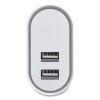 Wall Charger, Two USB-A Ports, White1