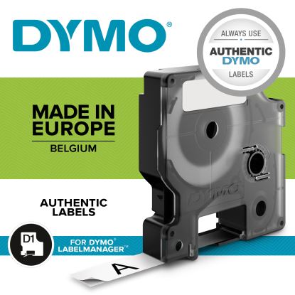 DYMO D1 Standard - Black on Red - 12mm label-making tape1