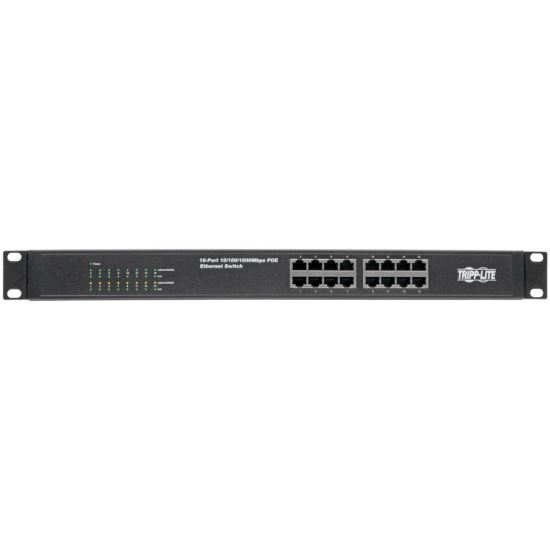 Tripp Lite NG16POE network switch Unmanaged Gigabit Ethernet (10/100/1000) Power over Ethernet (PoE) 1U Black1