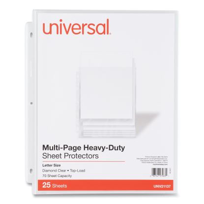 Top-Load Poly Sheet Protectors, Heavy Gauge, Letter Size, Clear, 25/Pack1