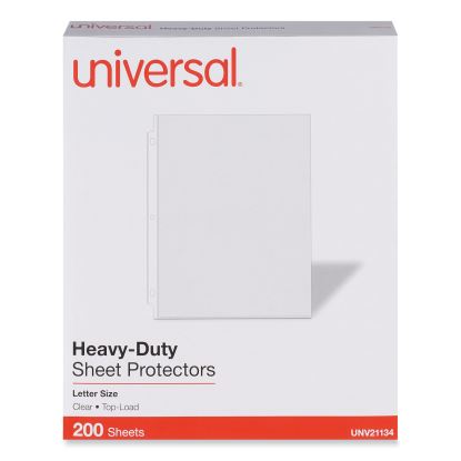 Top-Load Poly Sheet Protectors, Heavy Gauge, Letter Size, Clear, 200/Pack1