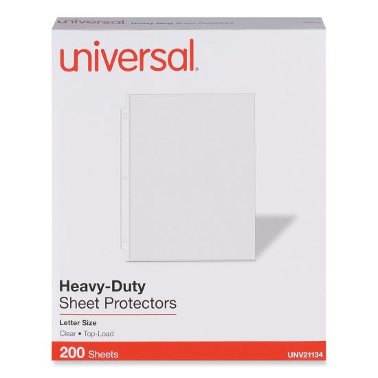 Top-Load Poly Sheet Protectors, Heavy Gauge, Letter Size, Clear, 200/Pack1