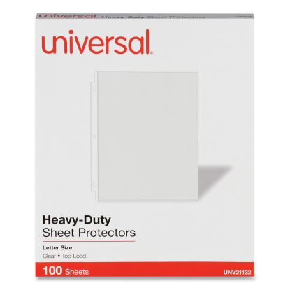 Top-Load Poly Sheet Protectors, Heavy Gauge, Letter Size, Clear, 100/Pack1
