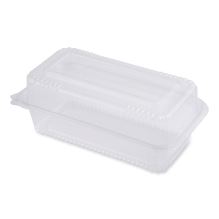 PLA Hinged Clamshells, 23 oz, 4.9 x 9 x 3.5, Clear, Plastic, 200/Carton1