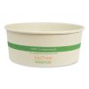 No Tree Wide Paper Bowls, 24 oz, 5.9" Diameter x 2.4"h, Natural, Sugarcane, 300/Carton1