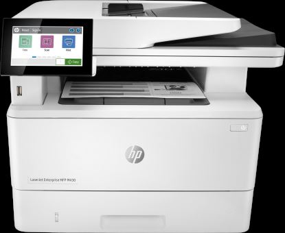 HP LaserJet Enterprise MFP M430f, Black and white, Printer for Business, Print, copy, scan, fax, 50-sheet ADF; Two-sided printing; Two-sided scanning; Front-facing USB printing; Compact Size; Energy Efficient; Strong Security1