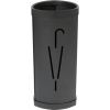 Triangular Umbrella Stand, 10.25w x 10.25d x 23.67h, Black Steel/Plastic1