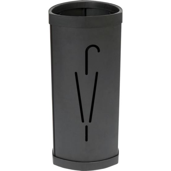 Triangular Umbrella Stand, 10.25w x 10.25d x 23.67h, Black Steel/Plastic1