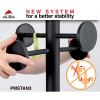 Stan3 Steel Coat Rack, Stand Alone Rack, Eight Knobs, 15w x 15d x 69.3h, Black9