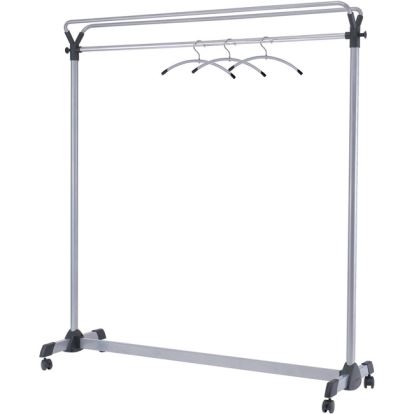 Large Capacity Garment Rack, 63.5w x 21.25d x 67.5h, Black/Silver1