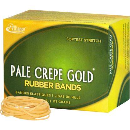 Alliance Rubber 20169 Pale Crepe Gold Rubber Bands - Size #161