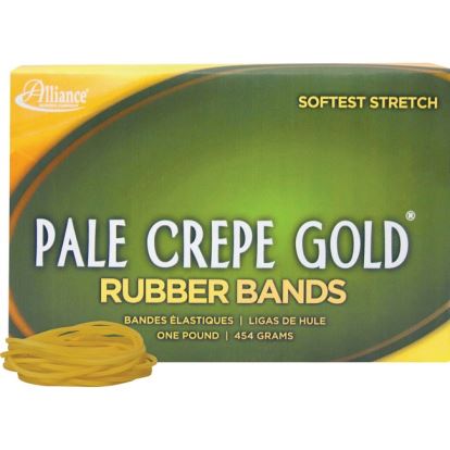 Alliance Rubber 20165 Pale Crepe Gold Rubber Bands - Size #161