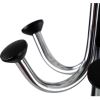 Chromy Coat Stand, 12 Knobs, 16w x 16d x 70.5h, Chrome/Black10