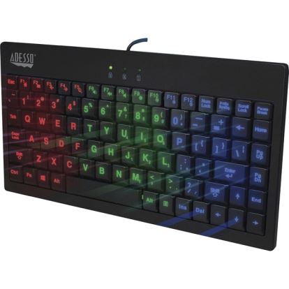 Adesso 3-Color Illuminated Mini Keyboard1