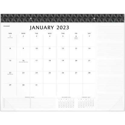At-A-Glance Elevation 2023 Monthly Desk Pad Calendar, Standard, 21 3/4" x 17"1
