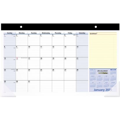 At-A-Glance QuickNotes Monthly Desk Pad1