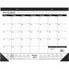 Ruled Desk Pad, 22 x 17, White Sheets, Black Binding, Black Corners, 12-Month (Jan to Dec): 20221