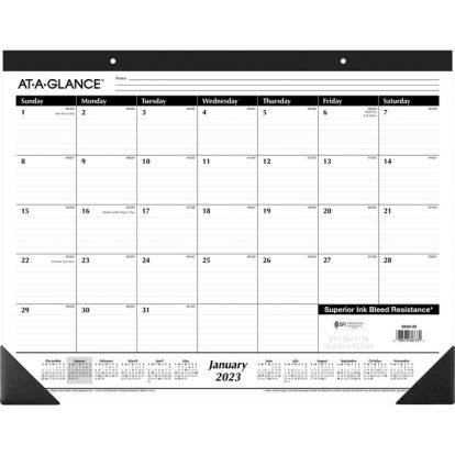 At-A-Glance Monthly Desk Pad Calendar1
