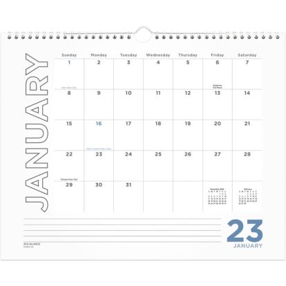 At-A-Glance Monthly Wall Calendar1