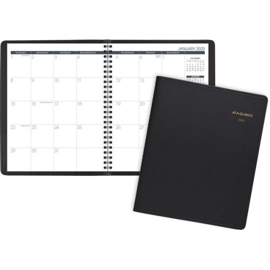 Monthly Planner, 11 x 9, Black Cover, 15-Month (Jan to Mar): 2022 to 20231