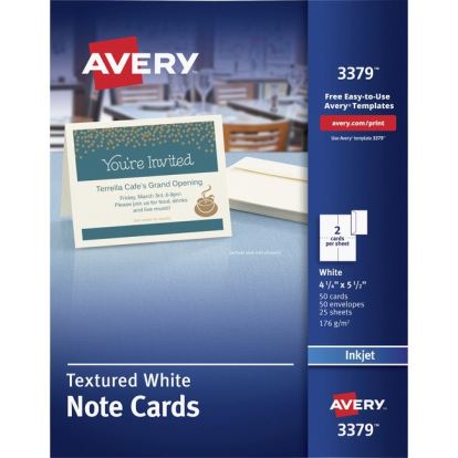 Avery&reg; Note Card - White1