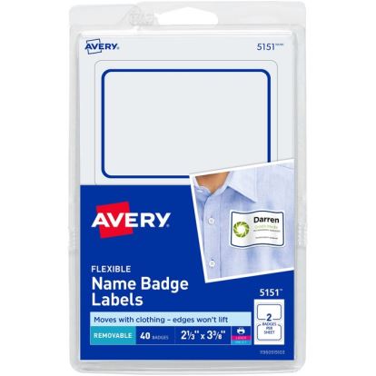 Avery&reg; Flexible Name Badge Labels1