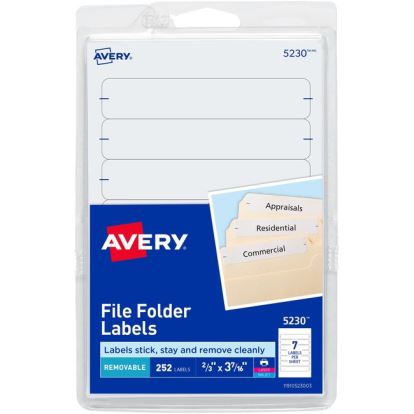 Avery&reg; Removable File Folder Labels1