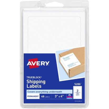 Avery&reg; TrueBlock Permanent Shipping Labels1